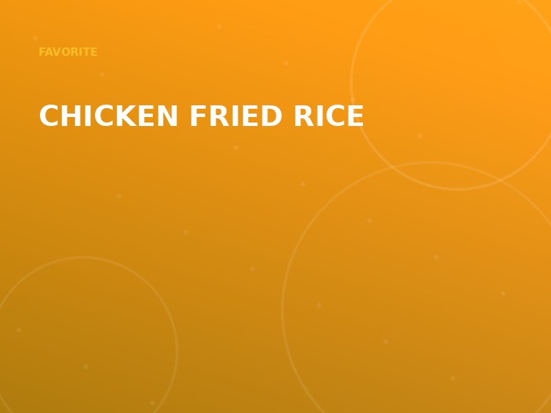 Chicken Fried Rice