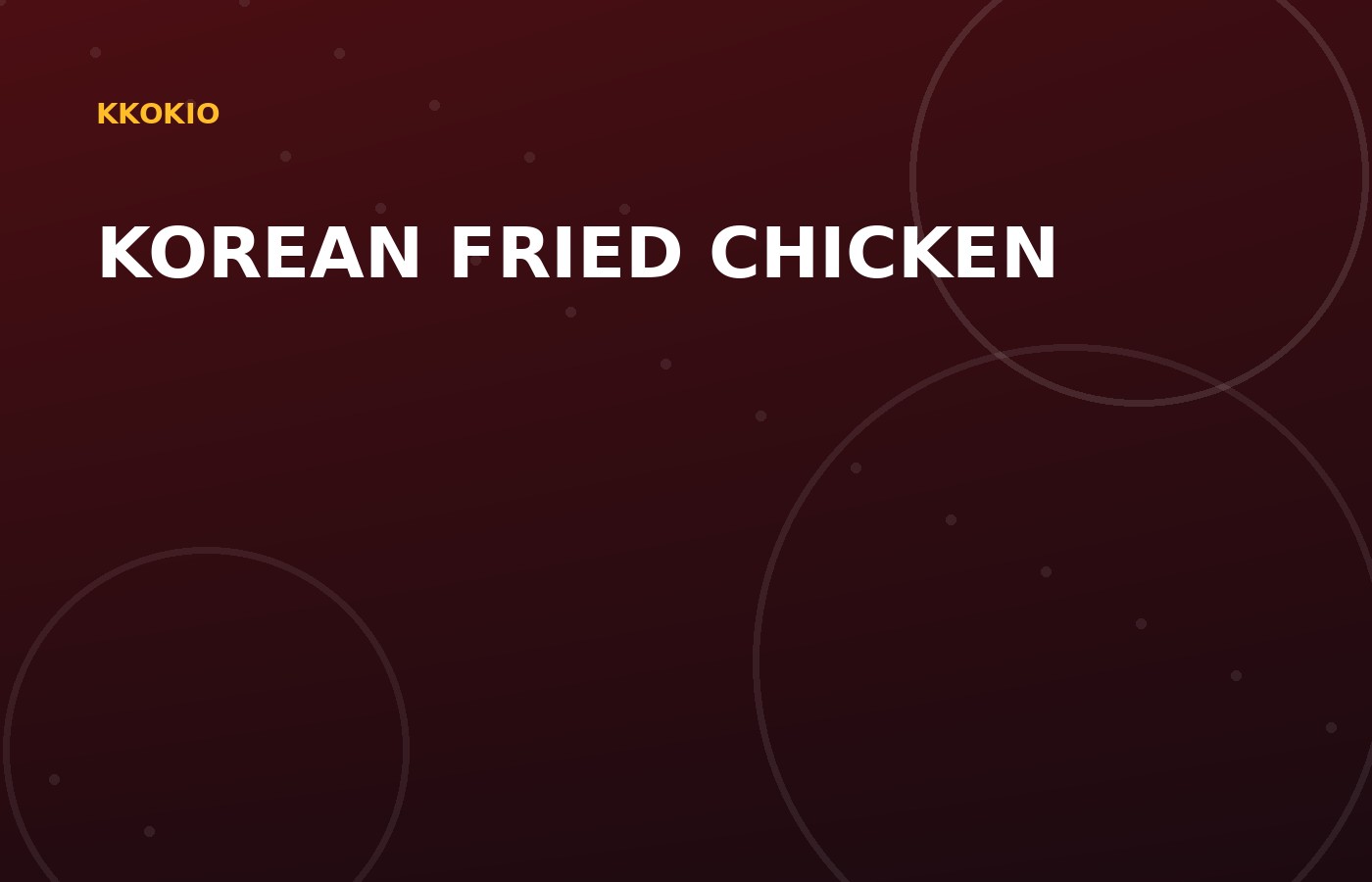 KKokio Korean fried chicken visual placeholder